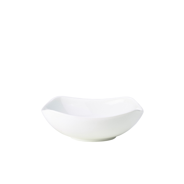 Genware Porcelain Rounded Square Bowl 17cm/6.5