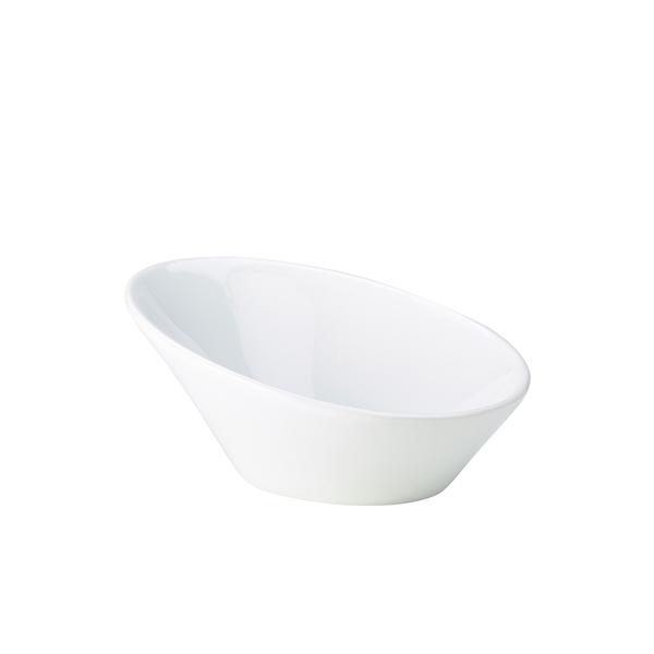 Genware Porcelain Oval Sloping Bowl 21cm/ 8.25 - 366021 (Pack of 6)