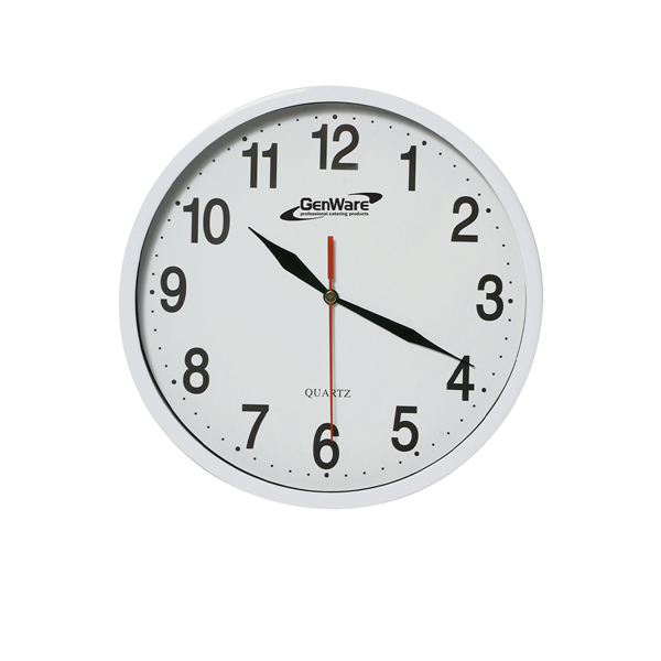 Wall Clock White 24cm Dia - CLK