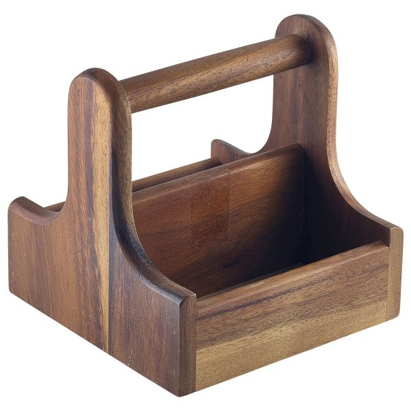 Small Dark Wood Table Caddy - DWTC-S