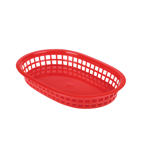 Fast Food Basket Red 27.5 x 17.5cm - FFB27-R (Pack of 6)