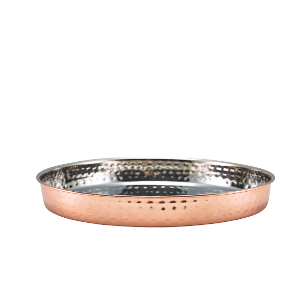 GenWare Hammered Copper Plated Presentation Plate 25cm - HPL25C (Pack of 1)