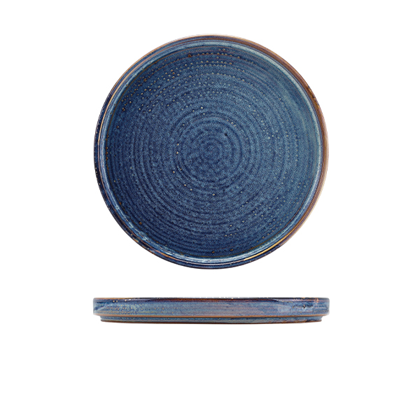 Terra Porcelain Aqua Blue Low Presentation Plate 21cm - LP-PBL21 (Pack of 6)