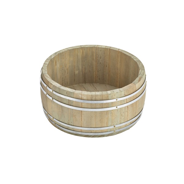 Miniature Wooden Barrel 16.5Dia x 8cm - MWB16