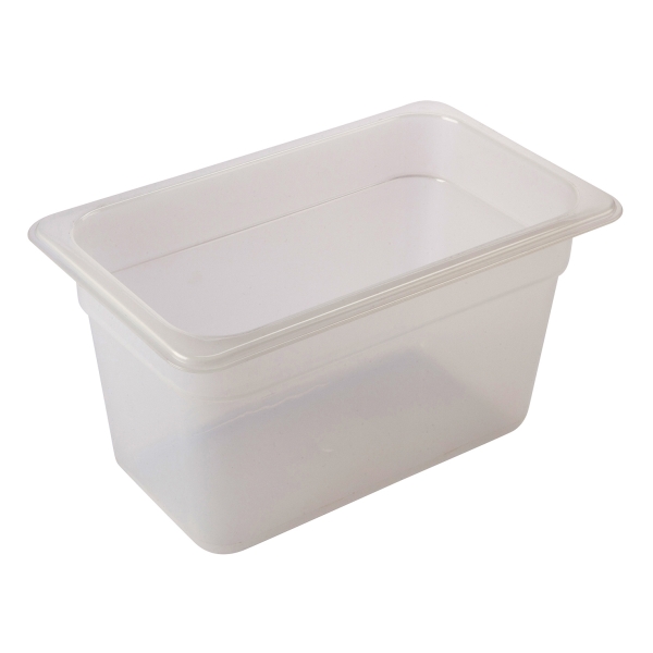 1/2 -Polypropylene GN Pan 150mm Clear - PP12-150 (Pack of 6)