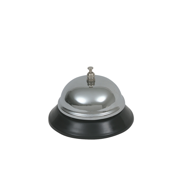 Genware Chrome Plated Service Bell 3 1/2