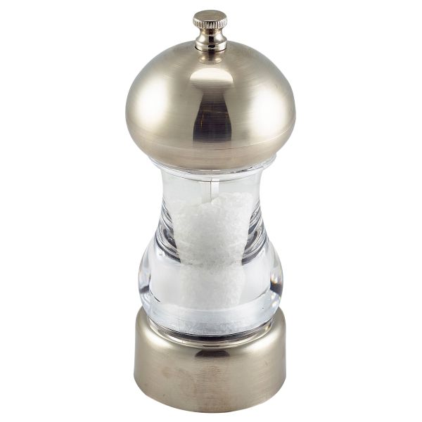 Chrome & Acrylic Salt Or Pepper Grinder 14cm - SPGRC14