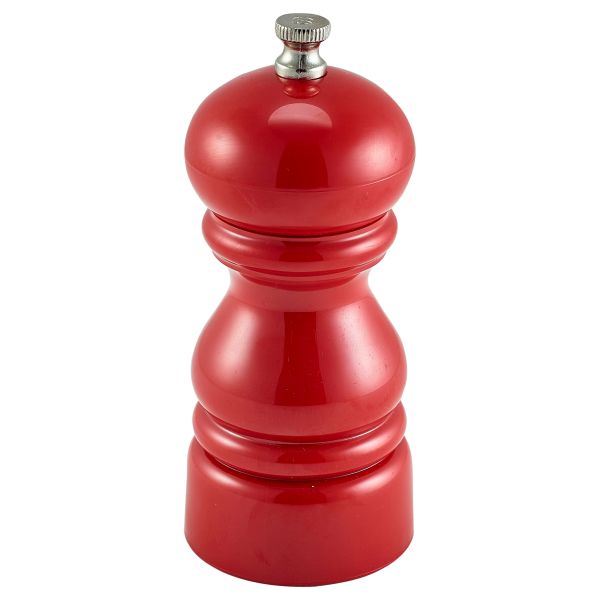 Genware Salt Or Pepper Grinder Red 12.7cm - SPRED12