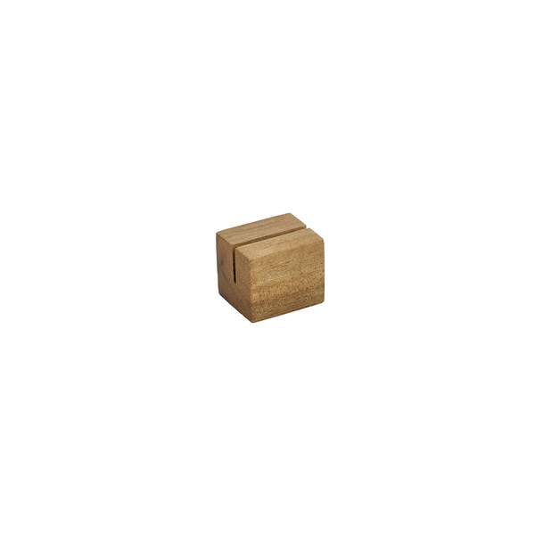 Acacia Wood Sign Holder 3 x 2.5 x 2.5cm - WSH3
