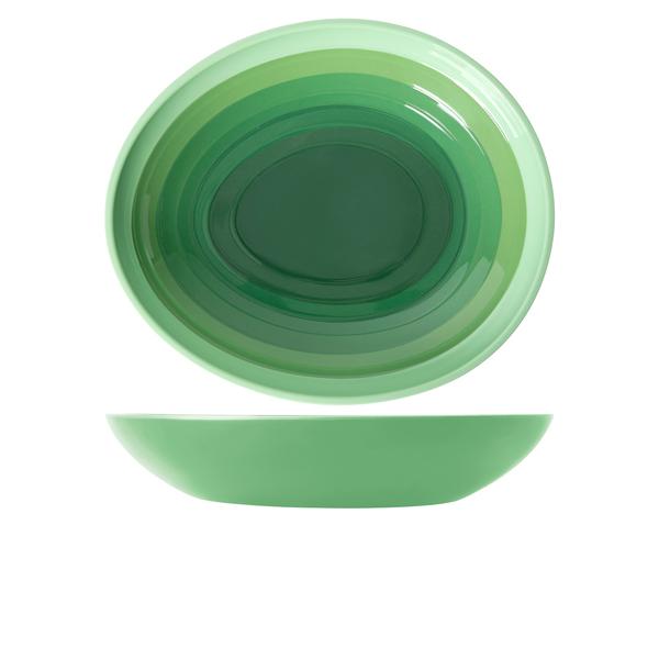Shoots Green Atlantis Melamine Oval Bowl 38 x 32.5 x 7cm - AL382857