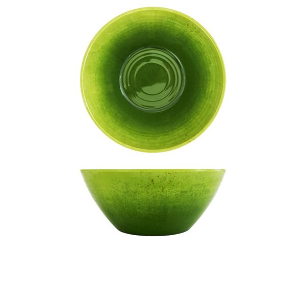 Light Green Glazed Melamine Casablanca Bowl 24.5 x 10cm - CA240936