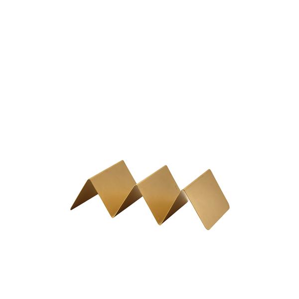 GenWare Gold Vintage Steel Fast Food Stand 2 Slot - FFS2GDV (Pack of 12)