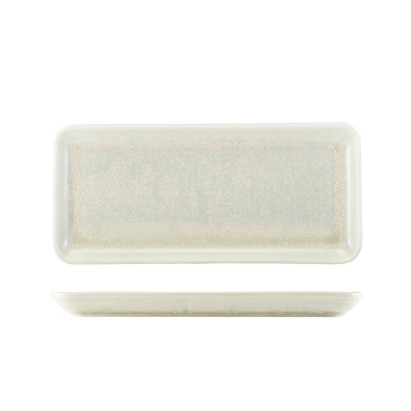 Terra Porcelain Pearl Narrow Rectangular Platter 31 x 14cm - NR-PPL30 (Pack of 6)