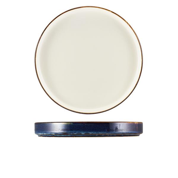 Terra Porcelain Aqua Blue Two Tone Presentation Plate 26cm - PRT-PBL26 (Pack of 6)