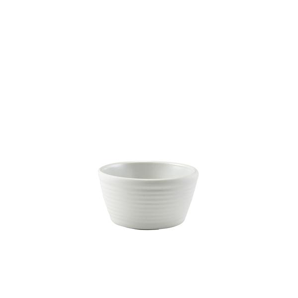 GenWare Melamine Matt White Ripple Ramekin 68ml/ 2.4oz - R280-02 (Pack of 24)