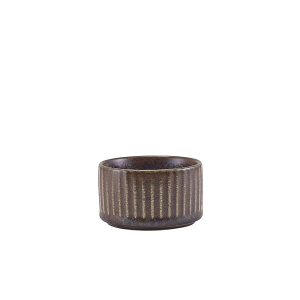 Terra Porcelain Black Fluted Ramekin 7cl/2.5oz - RAM-PBKF2 (Pack of 12)