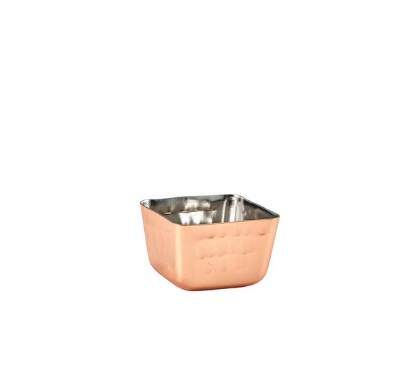 GenWare Copper Plated Square Hammered Ramekin 71ml/ 2.5oz - RAMSQH2C (Pack of 12)