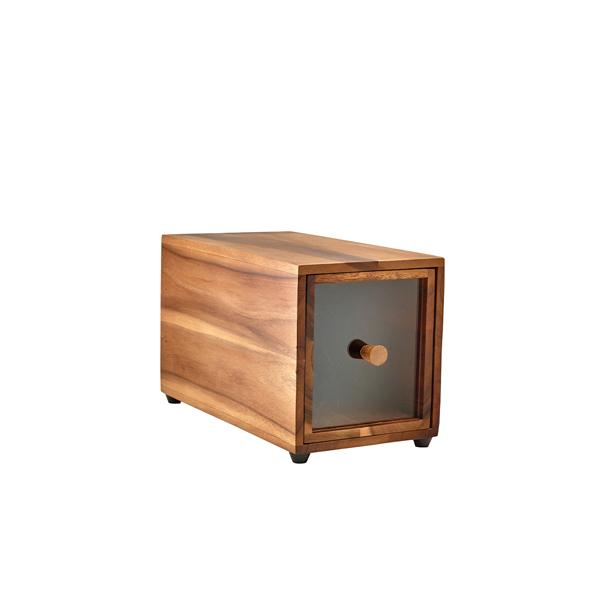 GenWare Acacia Wood Bread Box GN 1/3 - WBB-3218