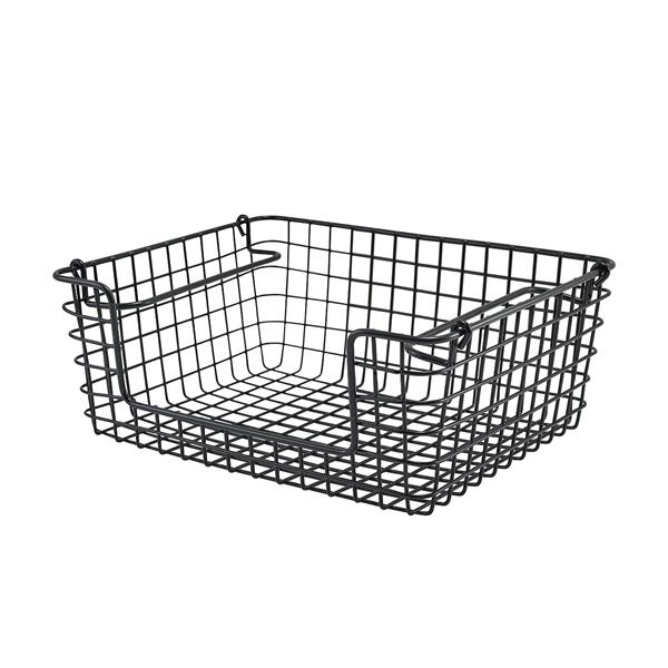 GenWare Black Wire Open Sided Display Basket GN 1/2 - WBGN12BK-3S