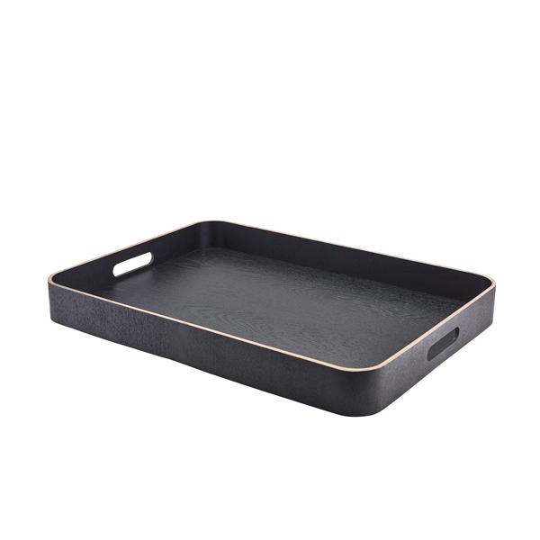 GenWare Black Wood Veneer Butlers Tray 55 x 40cm - WVT-B5540BK