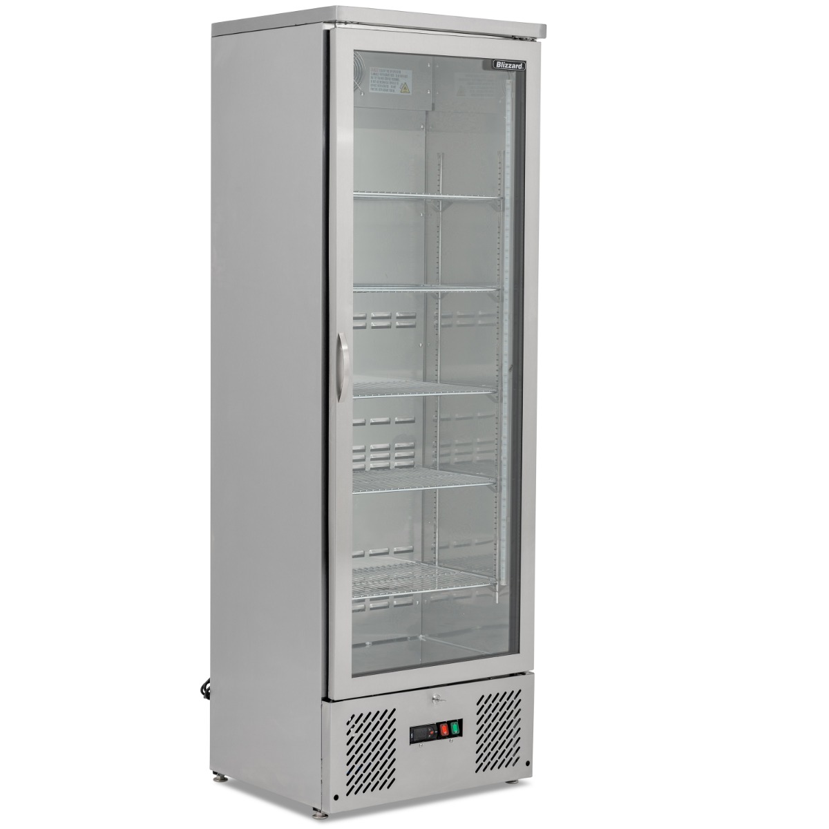 BLIZZARD Upright Single Door SS Bar Bottle Cooler (324 BTL) - BAR10SS