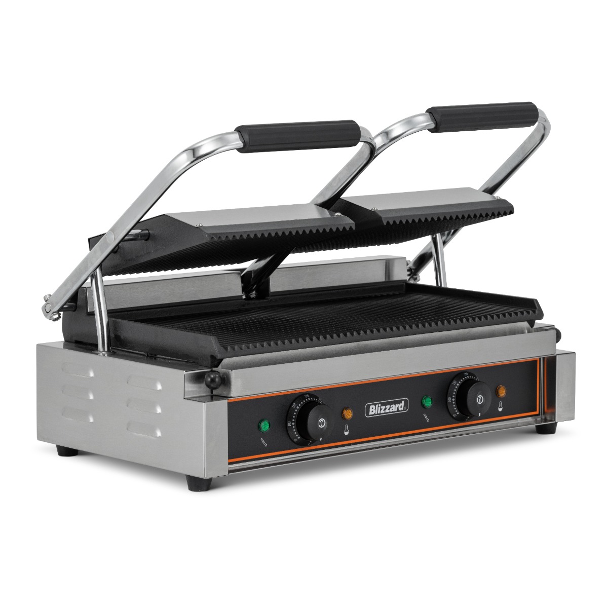 BLIZZARD 3600W Double Contact Grill Top & Bottom Ribbed - BRRCG2
