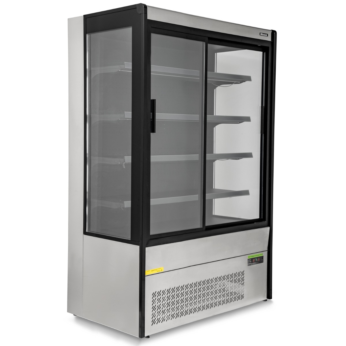 BLIZZARD SS Tiered Display With Sliding Glass Doors - BTD130SS-GD