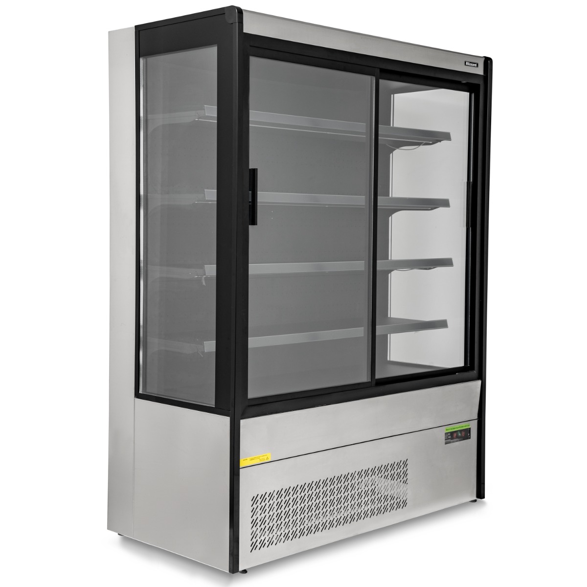 BLIZZARD SS Tiered Display With Sliding Glass Doors - BTD150SS-GD