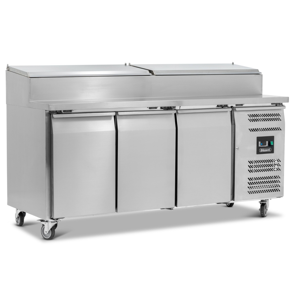BLIZZARD 3 Door GN1/1 Counter with Raised Collar 417L - HBC3EN