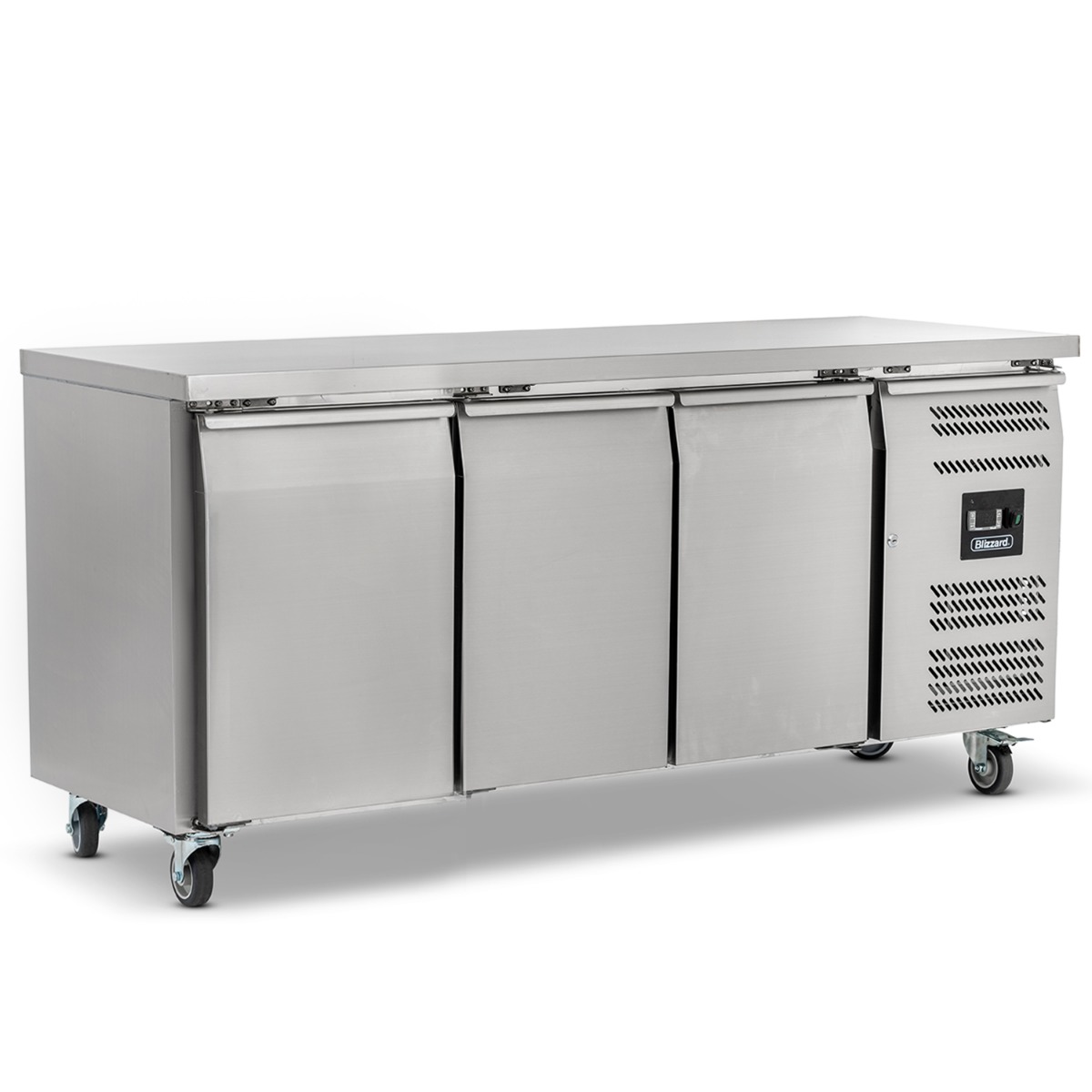 BLIZZARD 3 Door GN1/1 Counter Without Upstand 417L - HBC3NU