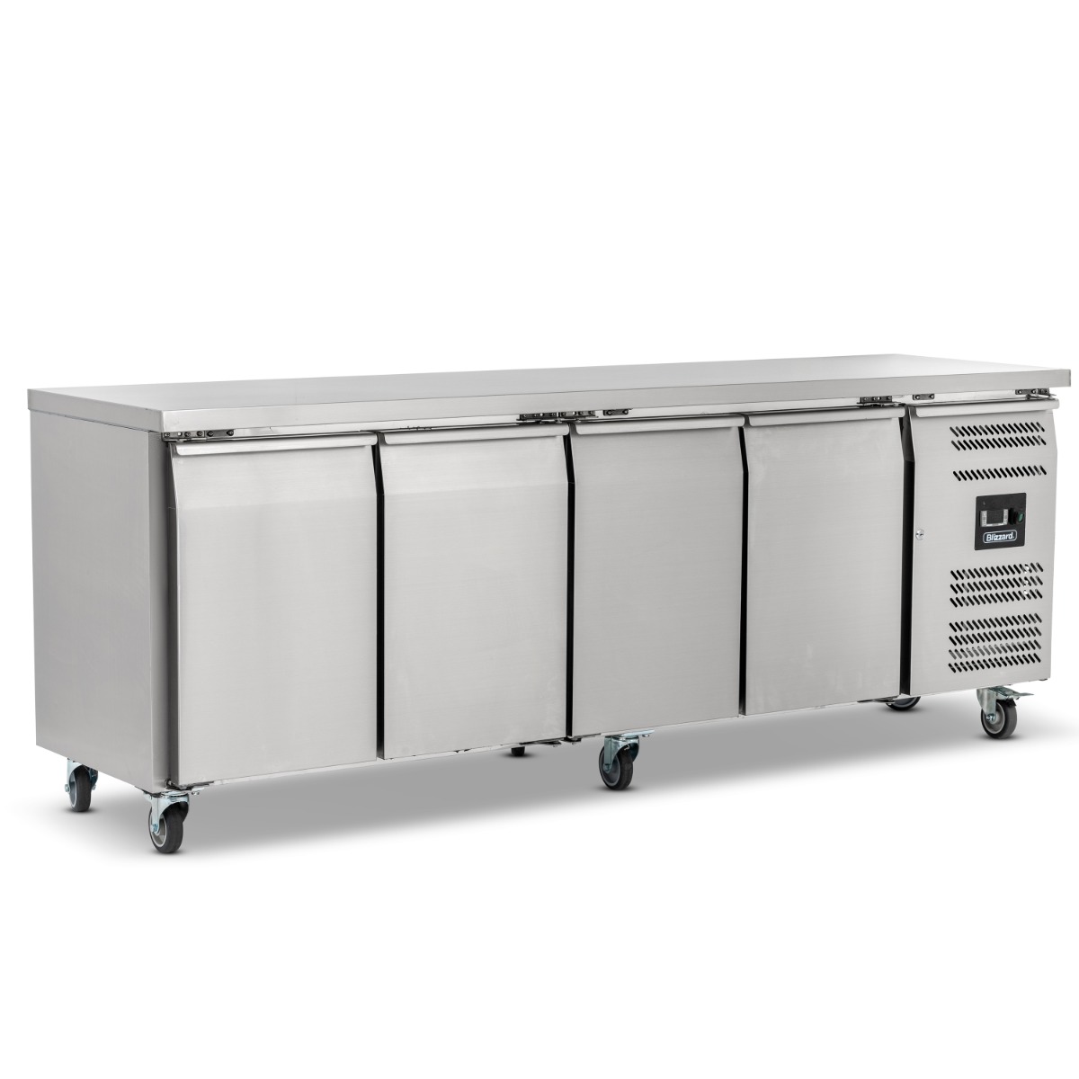 BLIZZARD 4 DOOR SLIMLINE 600MM DEPTH COUNTER 449L - HBC4SL