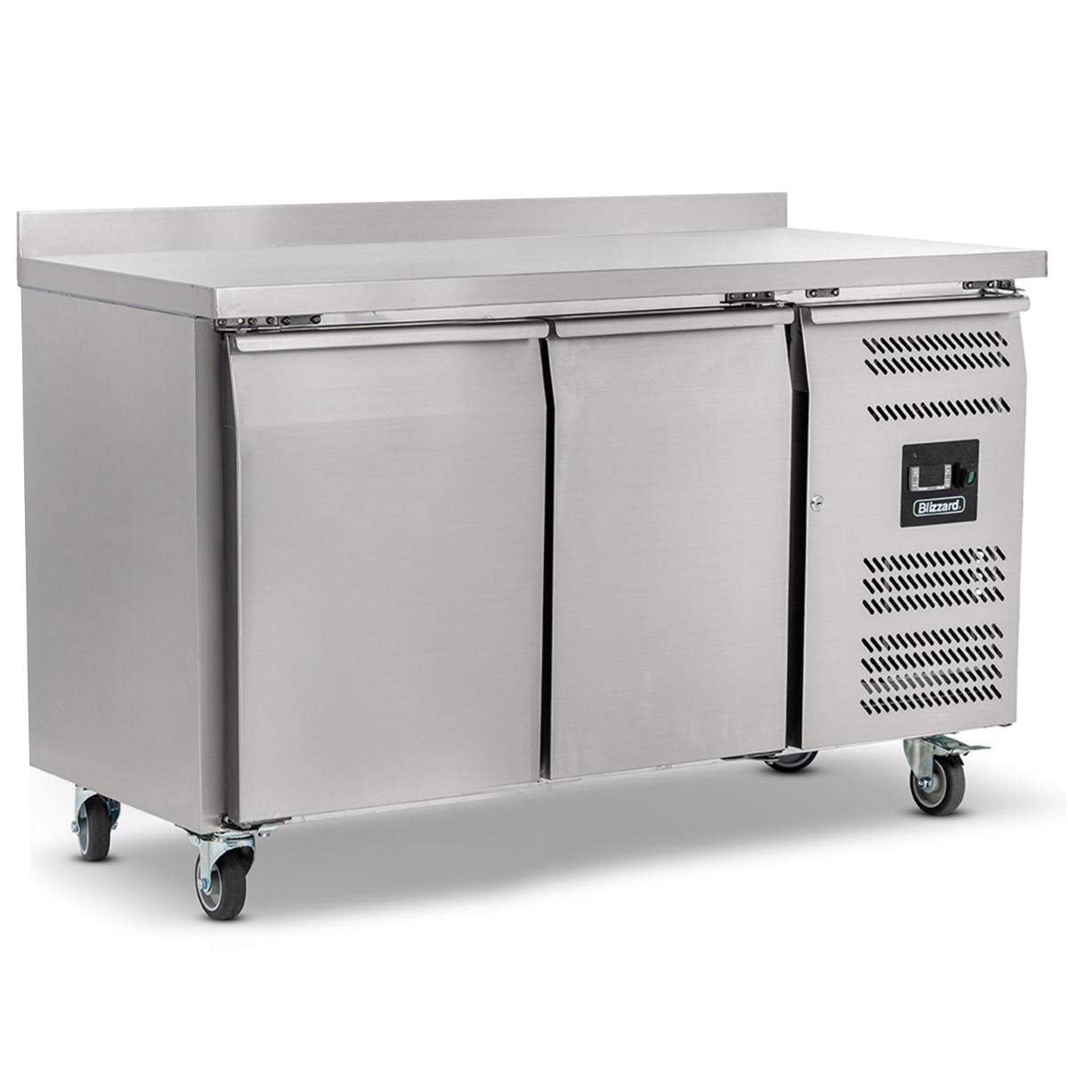 BLIZZARD 2 Door GN1/1 Freezer Counter with Upstand 282L - LBC2