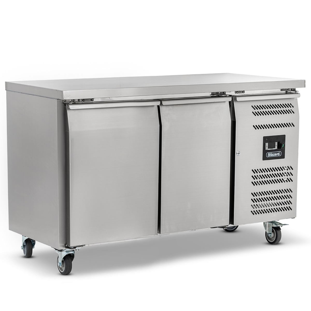 BLIZZARD 2 Door GN1/1 Freezer Counter Without Upstand 282L - LBC2NU