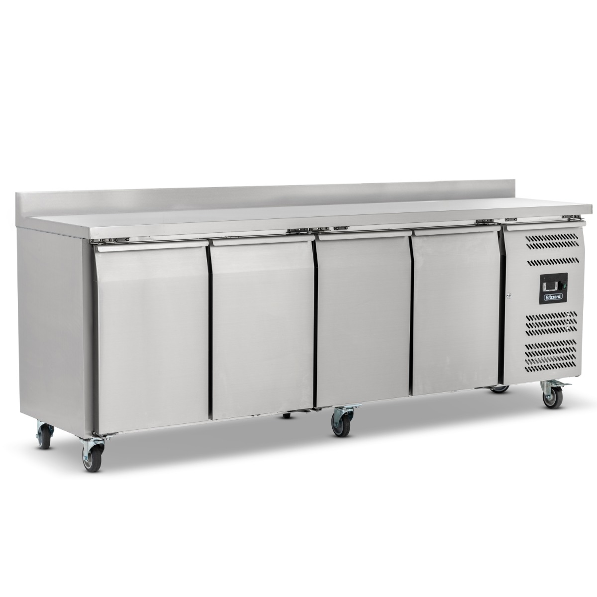 BLIZZARD 4 Door GN1/1 Freezer Counter with Upstand 553L - LBC4