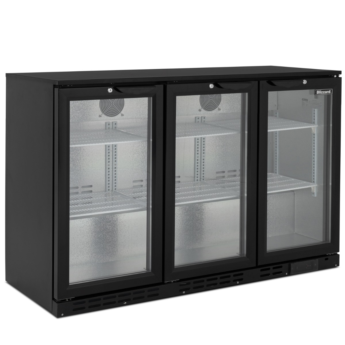 BLIZZARD Triple Door Low Height Bar Bottle Cooler (276Btl) - LOWBAR3