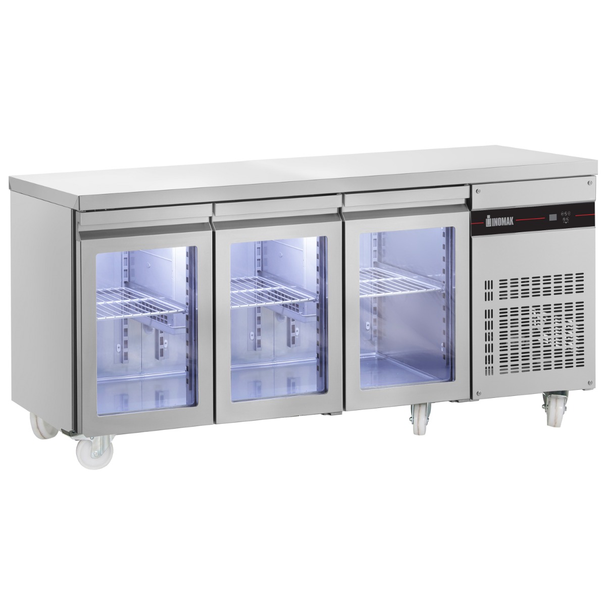 INOMAK 3 GLASS DOOR 1/1 GASTRONORM COUNTER 429L - PN999CR-HC