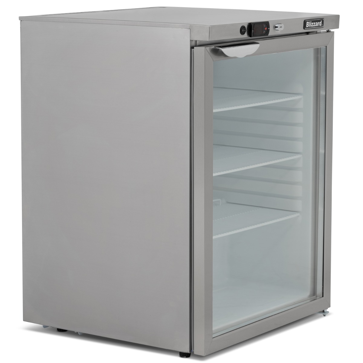 BLIZZARD Glass Door S.S Under Counter Refrigerator 145L - UCR140CR