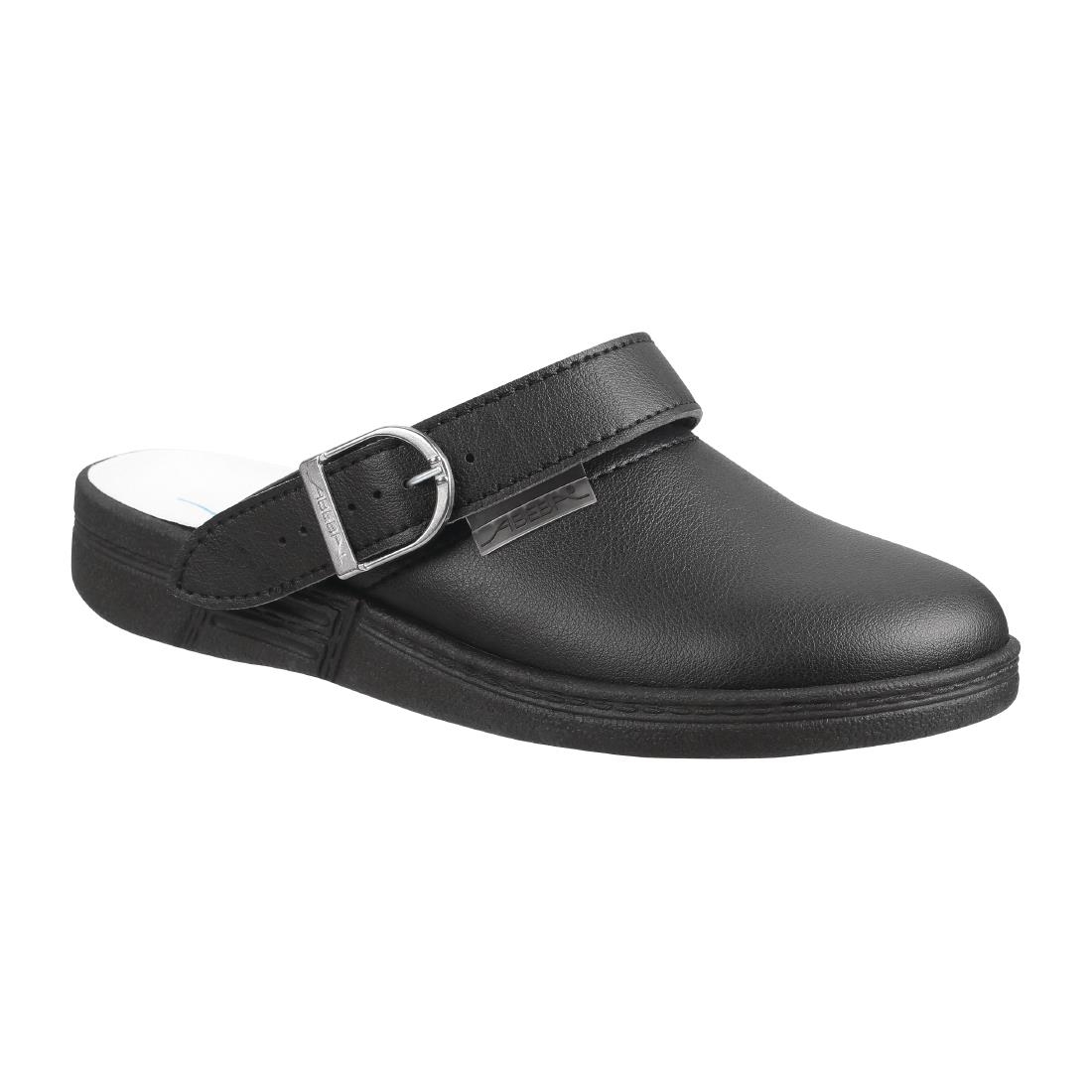 Abeba Microfibre Clogs Black Size 42