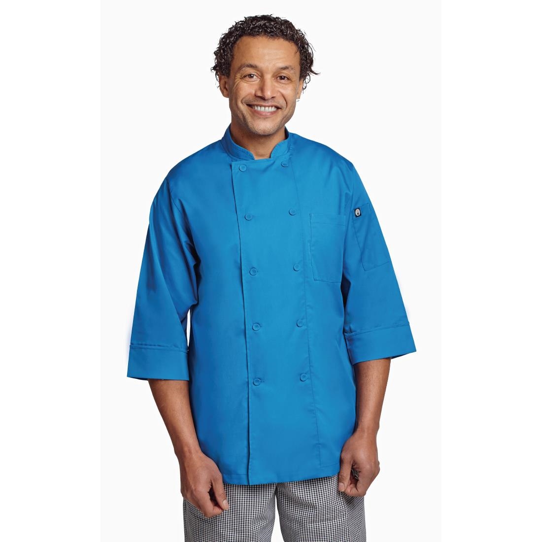 Chef Works Unisex Chefs Jacket Blue XS