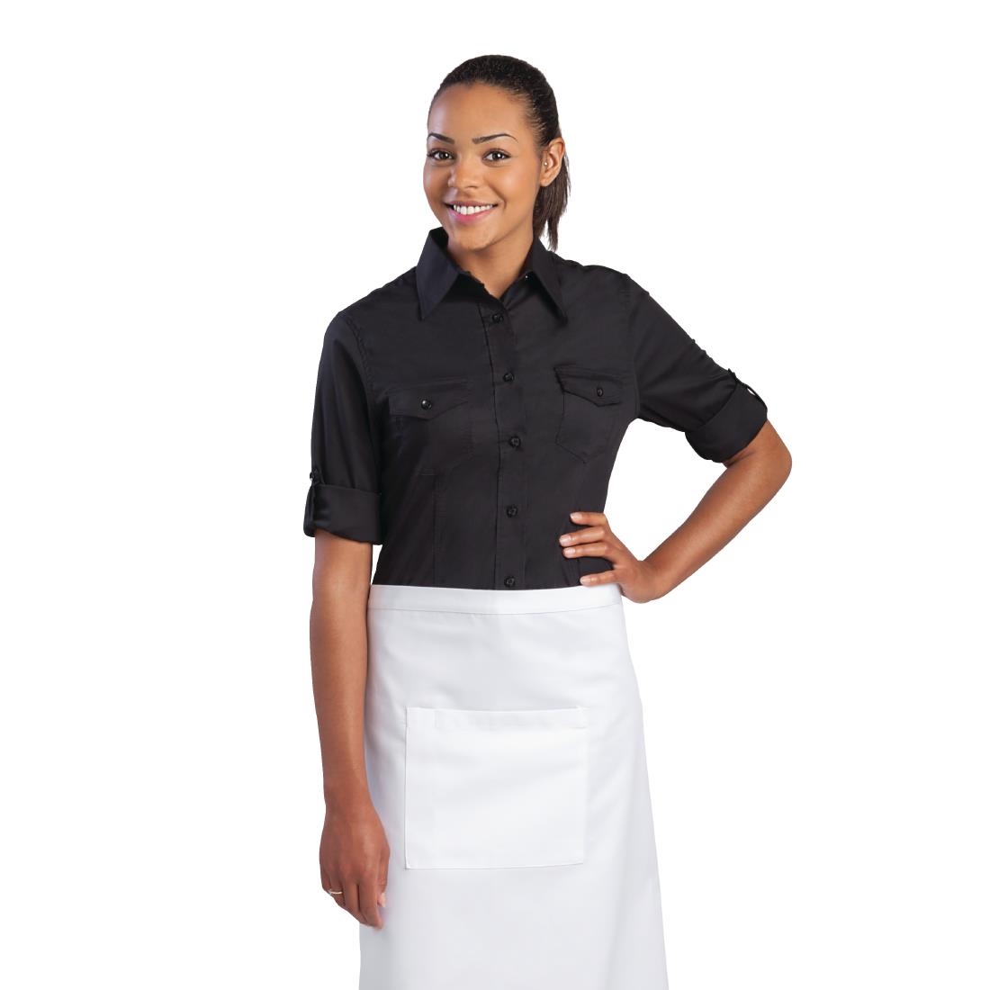 Chef Works Womens Pilot Shirt Black XS