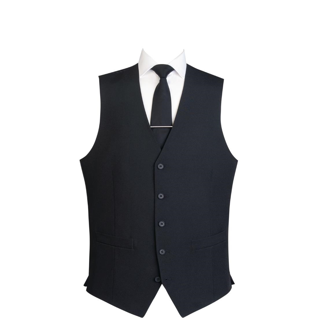 Events Mens Black Waistcoat - Size XXL