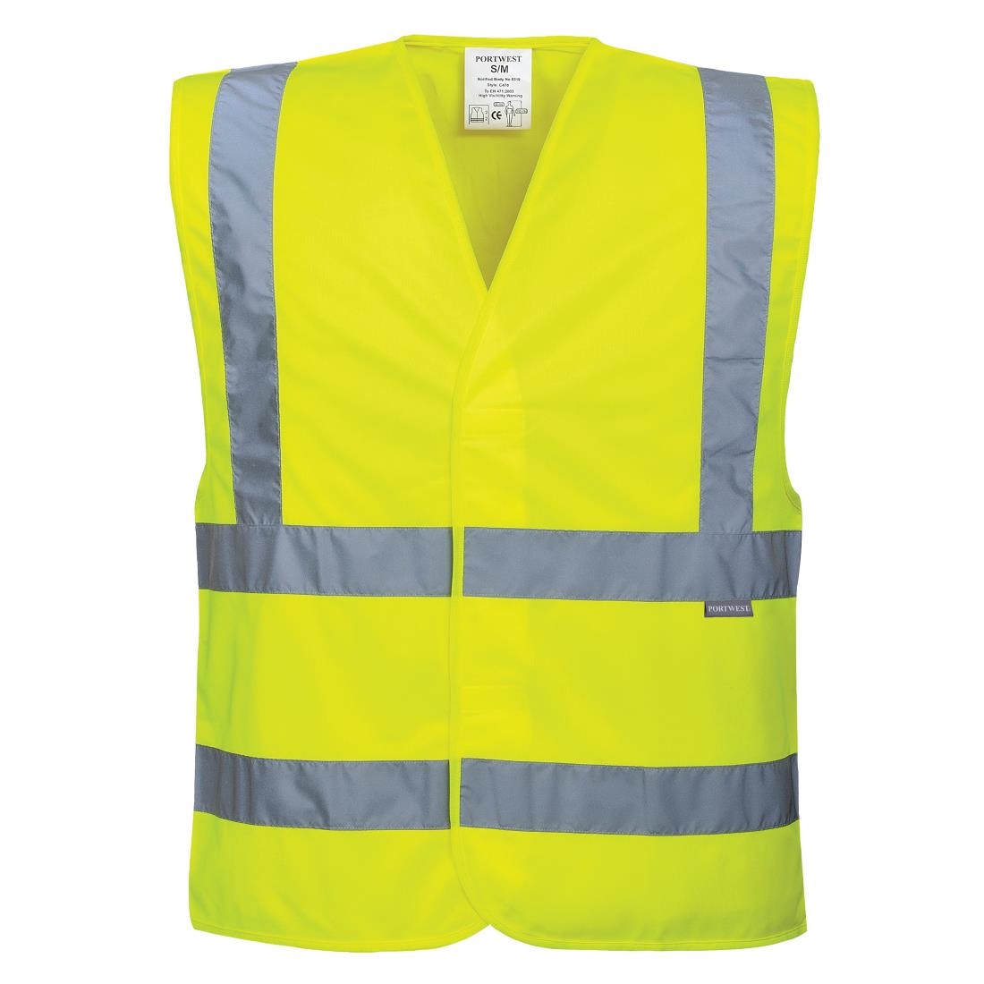 HiVis Two Band and Brace Vest Size L-XL