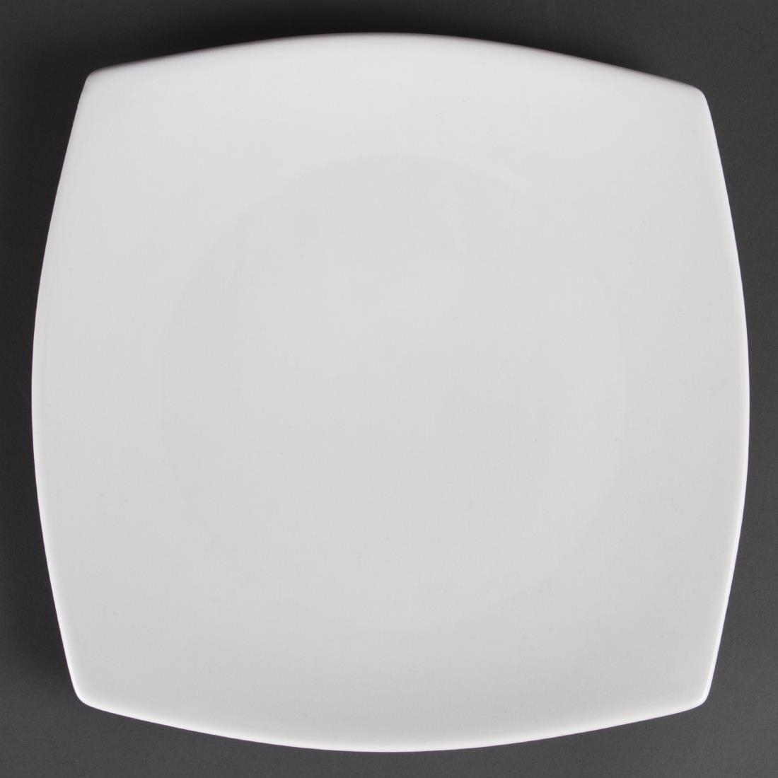 Olympia Whiteware Rounded Square Plates 270mm (Pack of 6)