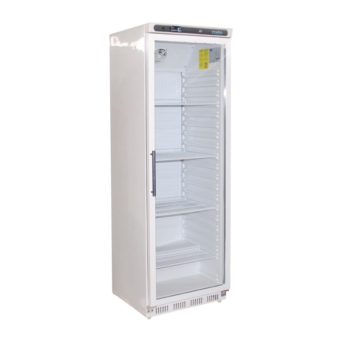 Polar C-Series Upright Display Fridge 400Ltr White