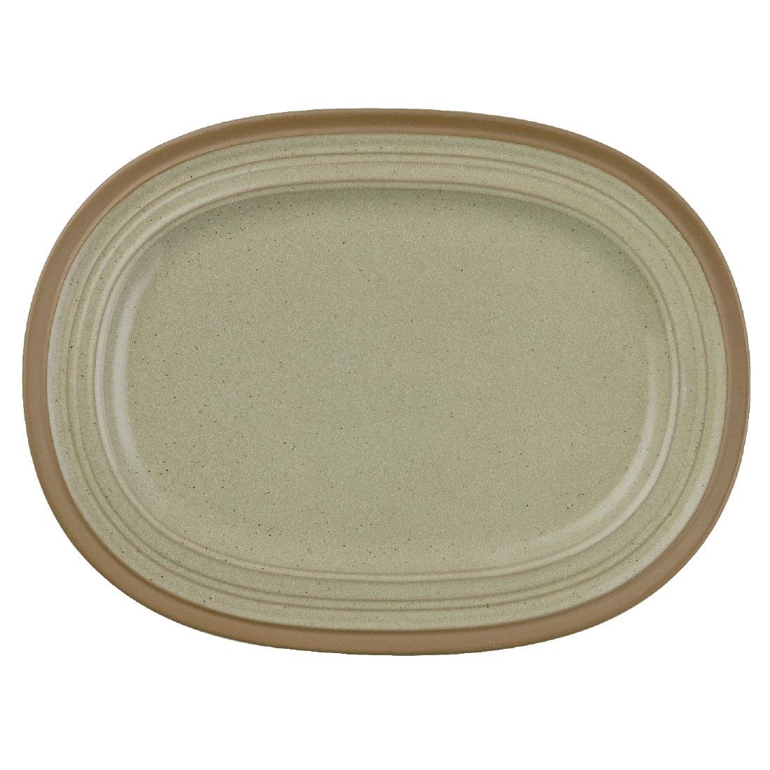 Churchill Igneous Stoneware Oval Plates 320mm (Pack of 6)