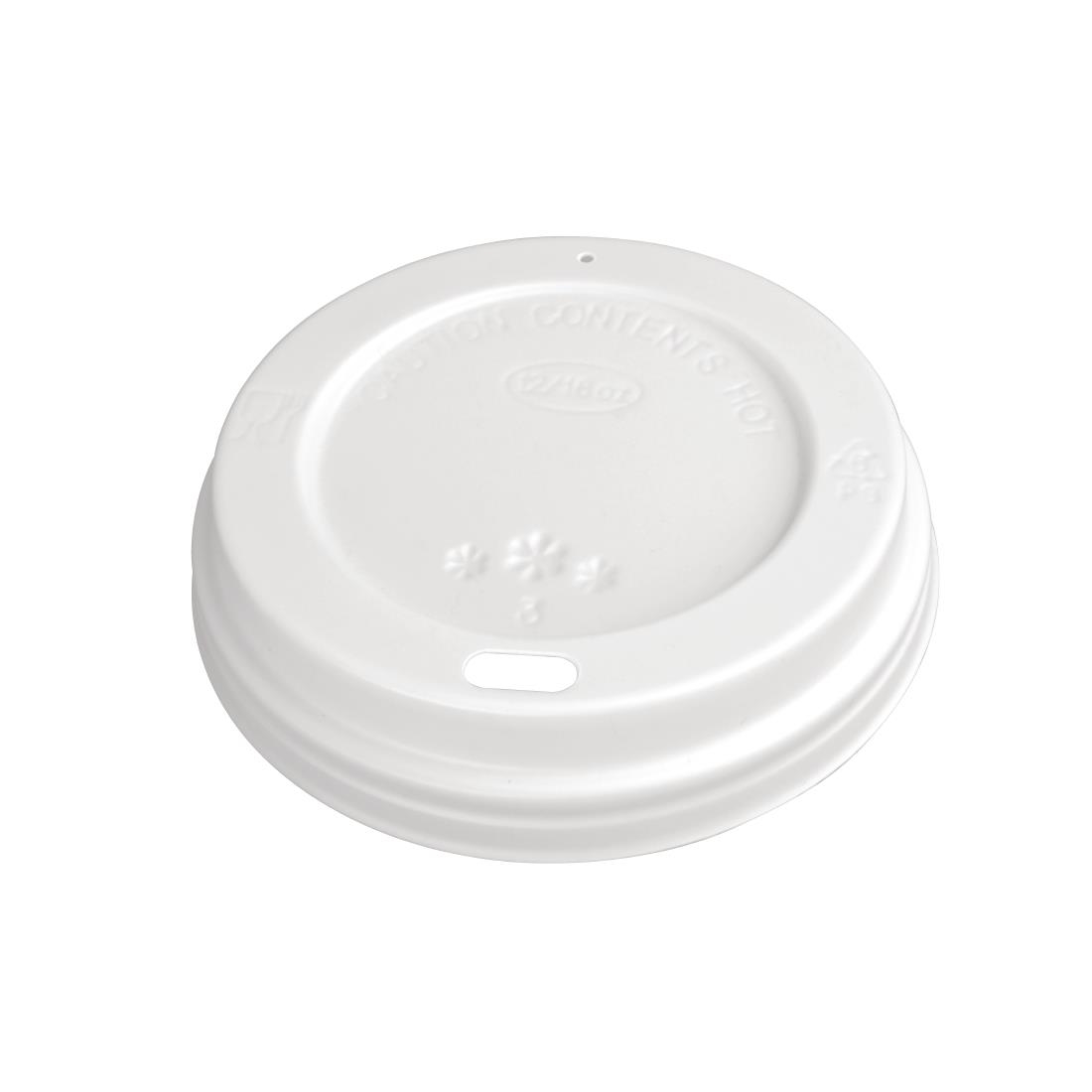 Fiesta Disposable Coffee Cup Lids White 340ml / 12oz and 455ml / 16oz (Pack of 1000)