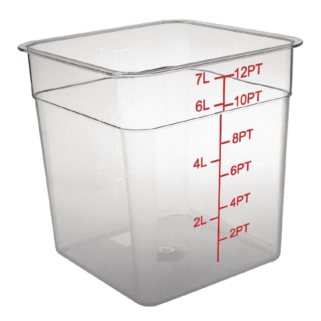 Hygiplas Polycarbonate Square Storage Container 7Ltr