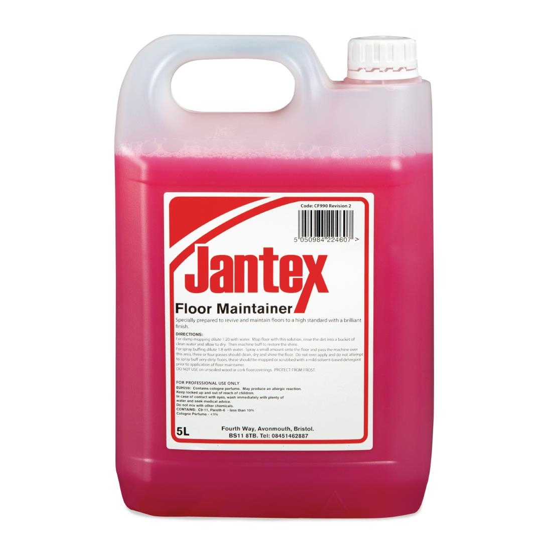 Jantex Floor Cleaner and Maintainer Concentrate 5Ltr