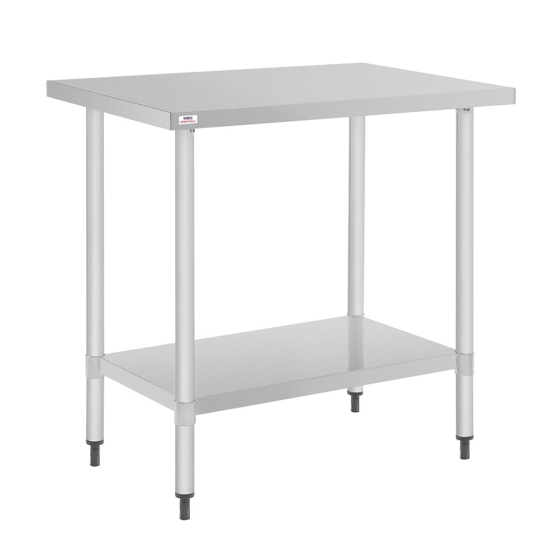 Nisbets Essentials Self Assembly Stainless Steel Table 800 x 600mm