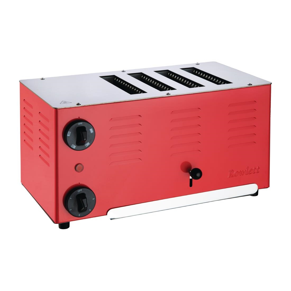 Rowlett Regent 4 Slot Toaster Traffic Red with 2x Additional Elements